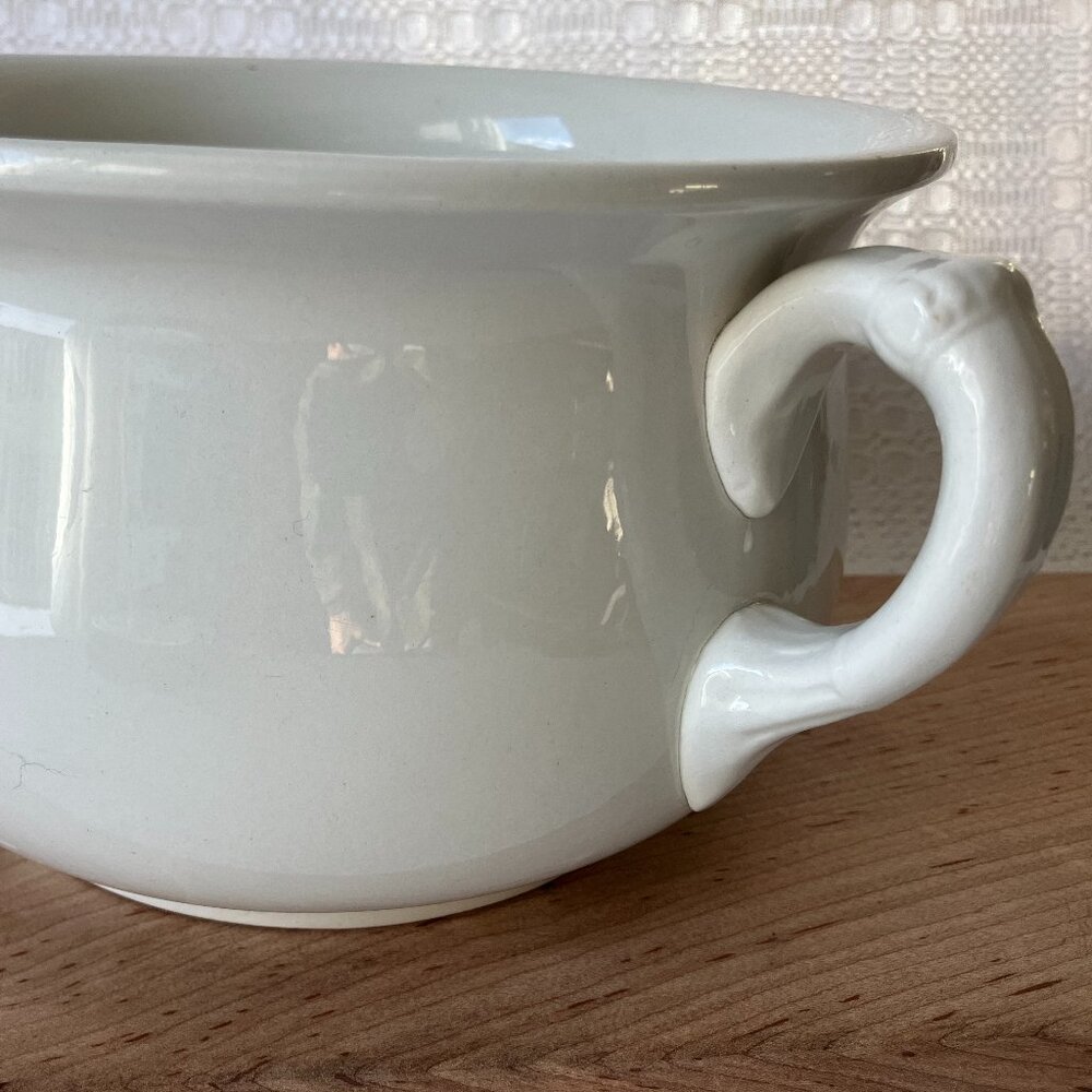 Antique 1800s Ironstone Chamber Pot C S Co. Extra Quality 5.25" Tall - Picture 3 of 11
